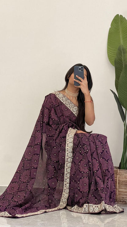 Designer Wedding Wear Dola Silk Saree