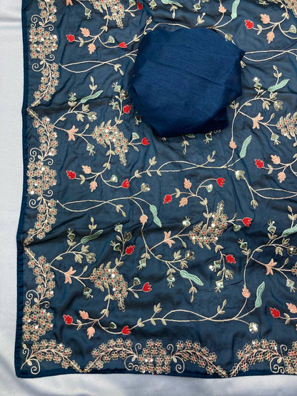 Designer Wedding Wear Rangoli Silk Saree