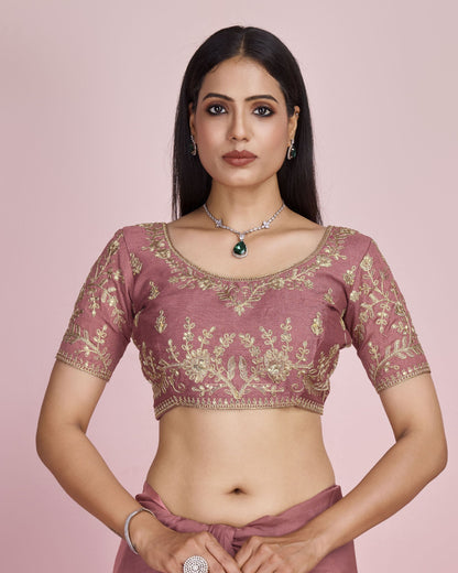 Designer Wedding Wear Taby Silk Organza Saree