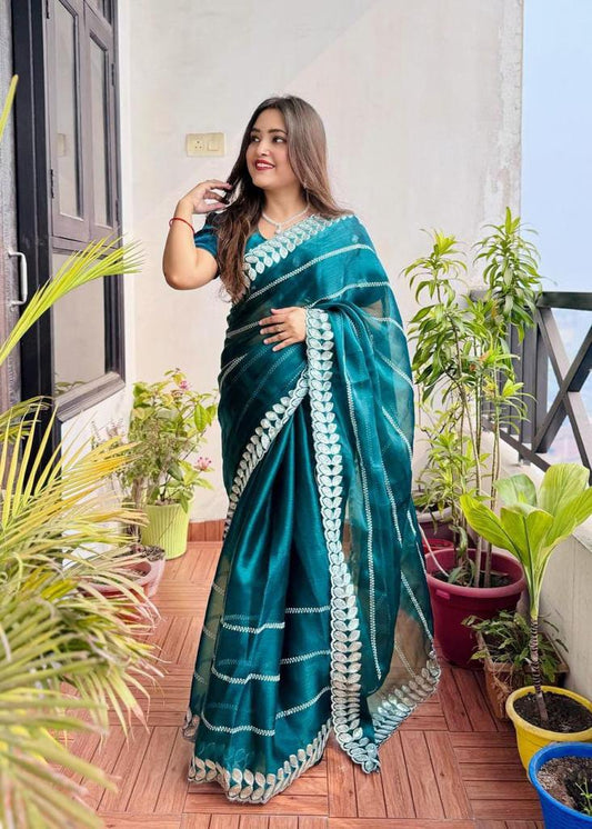 Designer Zimmy Choo Silk Saree