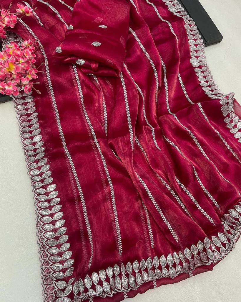 Designer Zimmy Choo Silk Saree