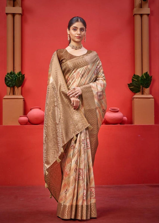 Digital Printed Art Silk Weaving Saree