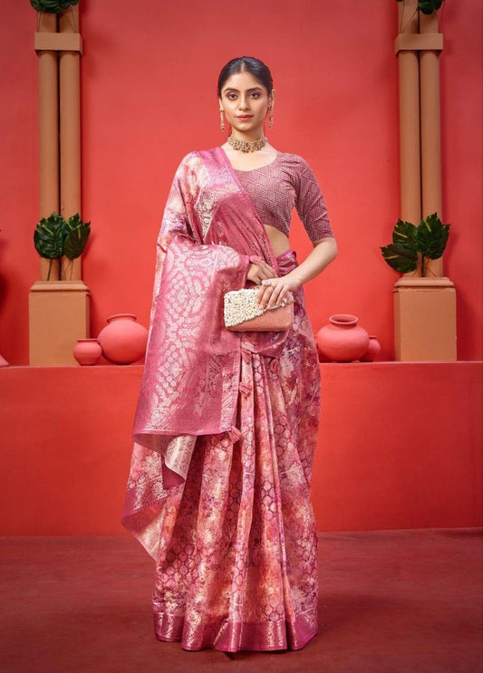 Digital Printed Art Silk Weaving Saree