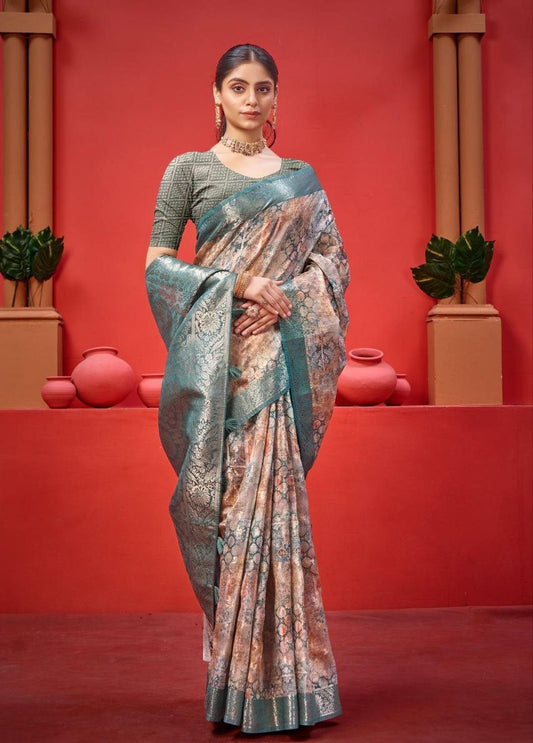 Digital Printed Art Silk Weaving Saree