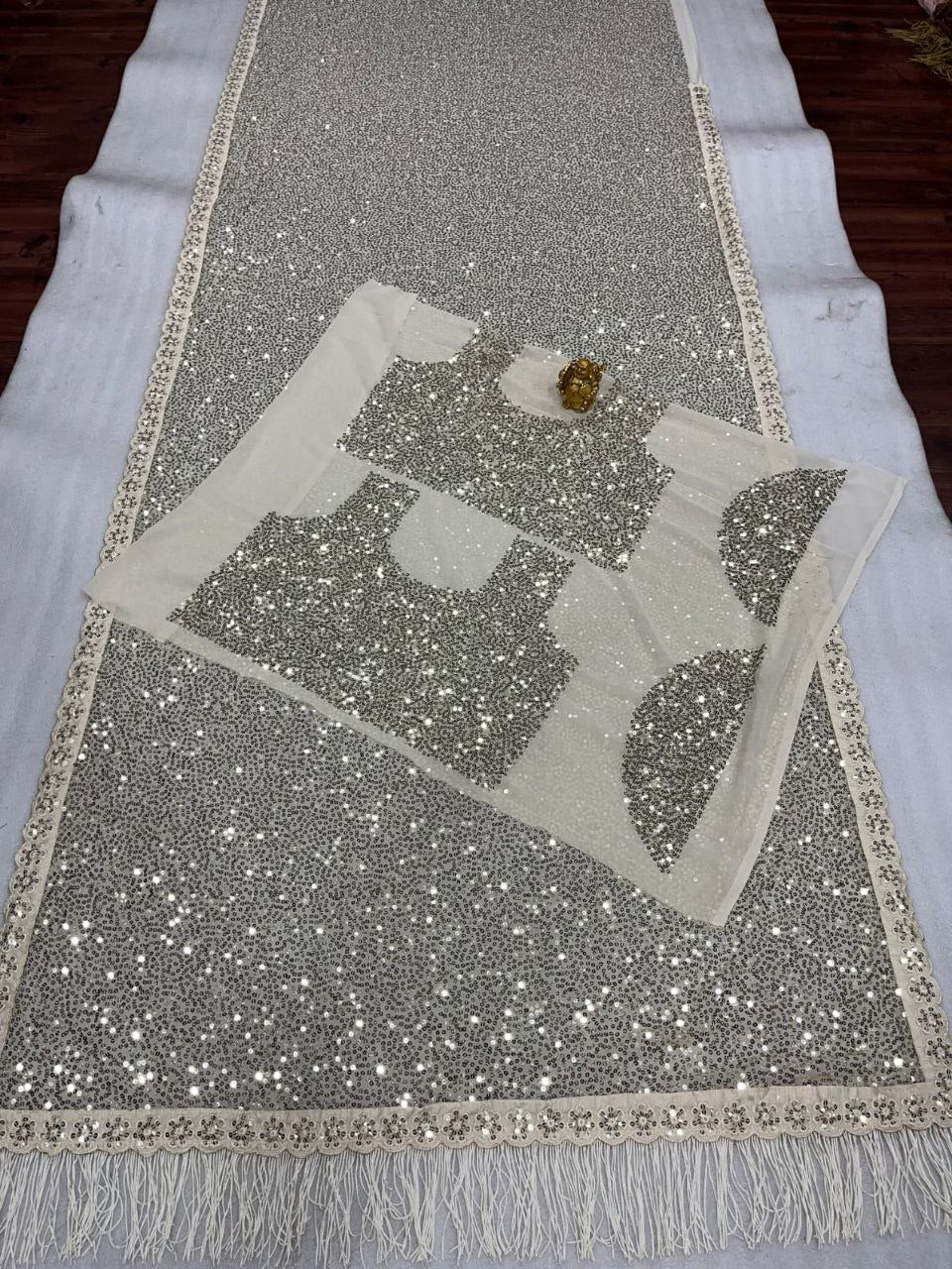 Dipika's Party Wear Bollywood Georgette Saree | Replica Design