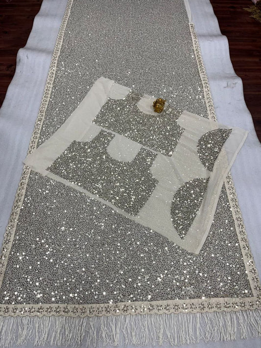 Dipika's Party Wear Bollywood Georgette Saree | Replica Design