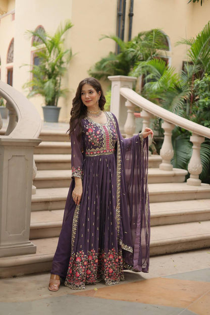 Dusty Lavender Readymade Modern Sharara Set For Wedding