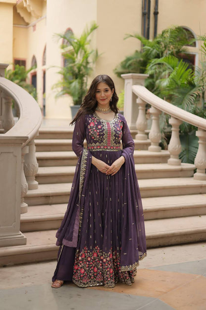 Dusty Lavender Readymade Modern Sharara Set For Wedding
