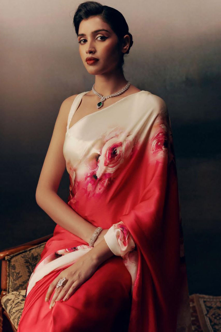 Fancy Designer Japan Satin Silk Saree