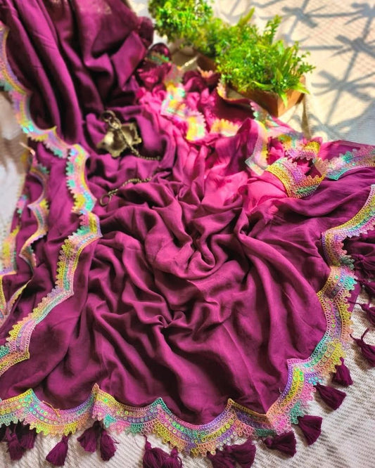 Fancy Slab Cotton Saree