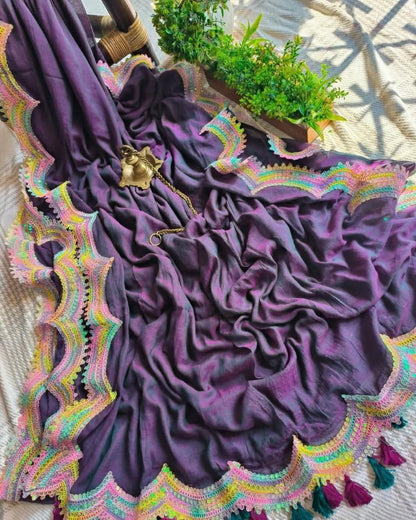 Fancy Slab Cotton Saree