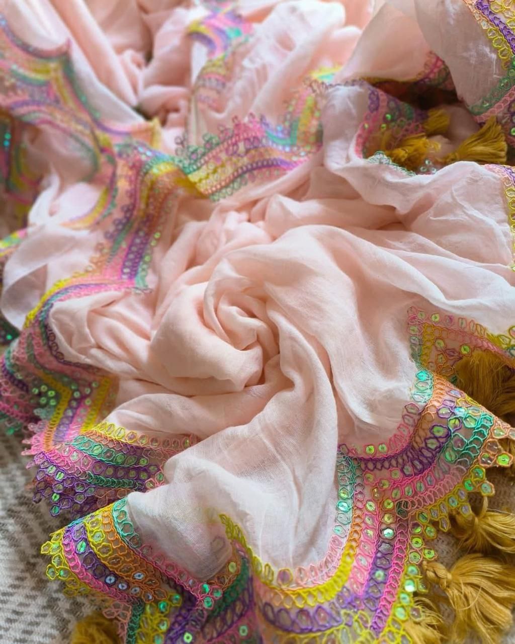 Fancy Slab Cotton Saree