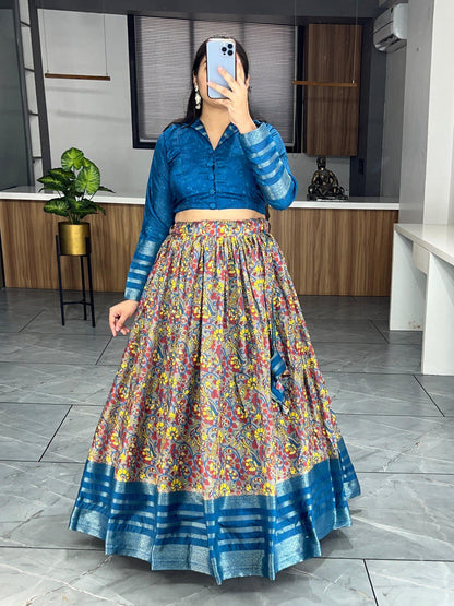 Firozi Printed Ethnic Silk Co-ord Set