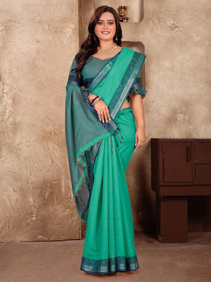 Formal Wear Linen Soft Silk Saree