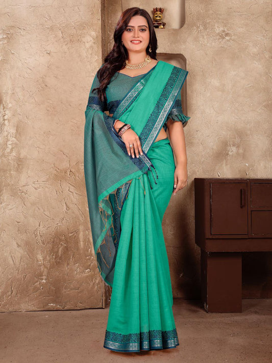 Formal Wear Linen Soft Silk Saree