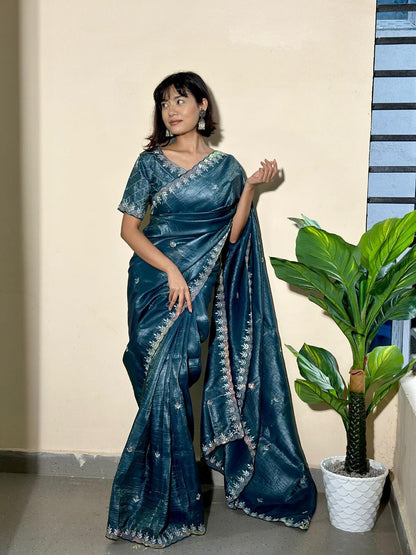 Gold Crush Jericho Saree