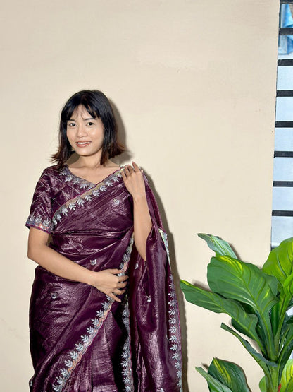 Gold Crush Jericho Saree