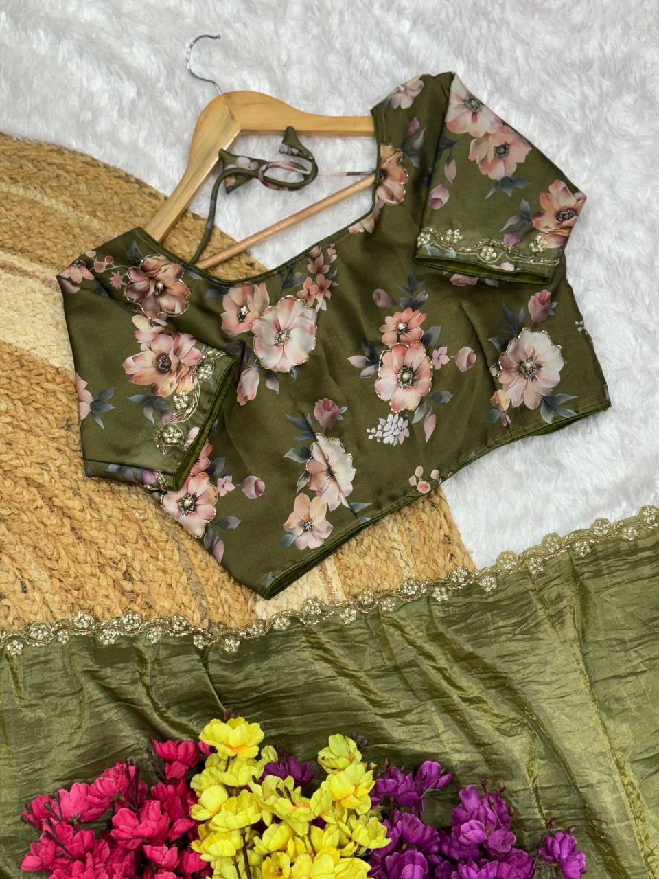 Gold Crush Jericho Saree