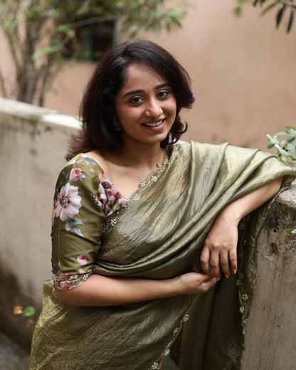 Gold Crush Jericho Saree