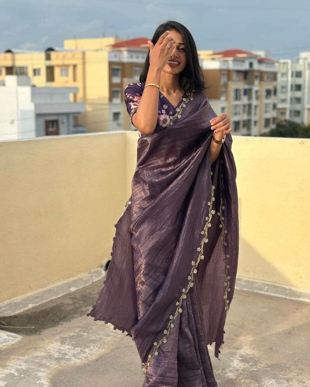 Gold Crush Jericho Saree