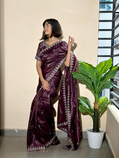 Gold Crush Jericho Saree