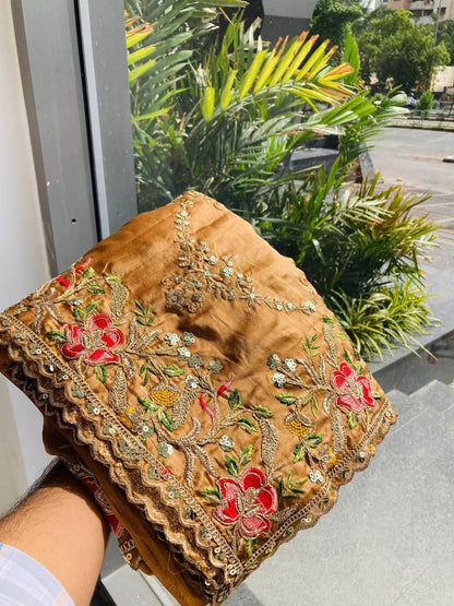 Party Wear Designer Rangoli Silk Saree