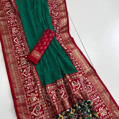Green Chikankari Work Georgette Saree For Wedding