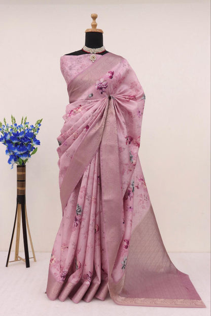 Handloom Silk Digital Printed Saree