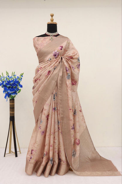 Handloom Silk Digital Printed Saree