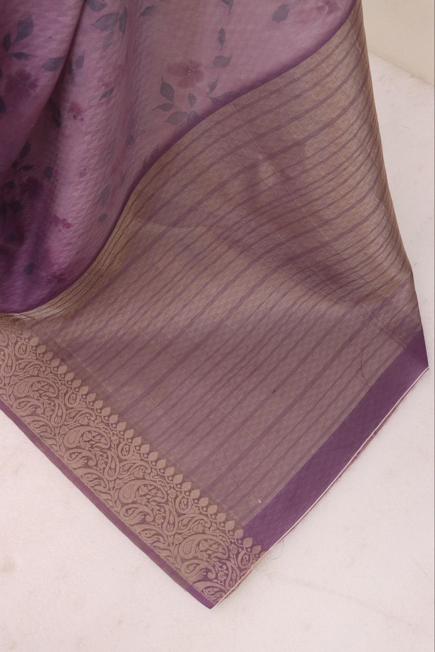 Handloom Silk Digital Printed Saree