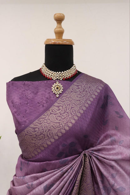Handloom Silk Digital Printed Saree