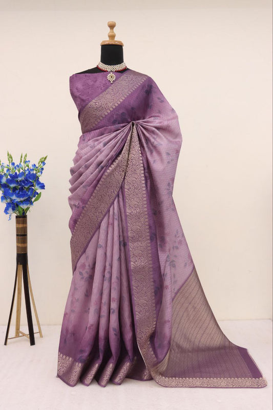 Handloom Silk Digital Printed Saree