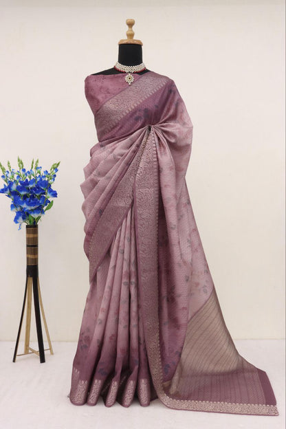 Handloom Silk Digital Printed Saree
