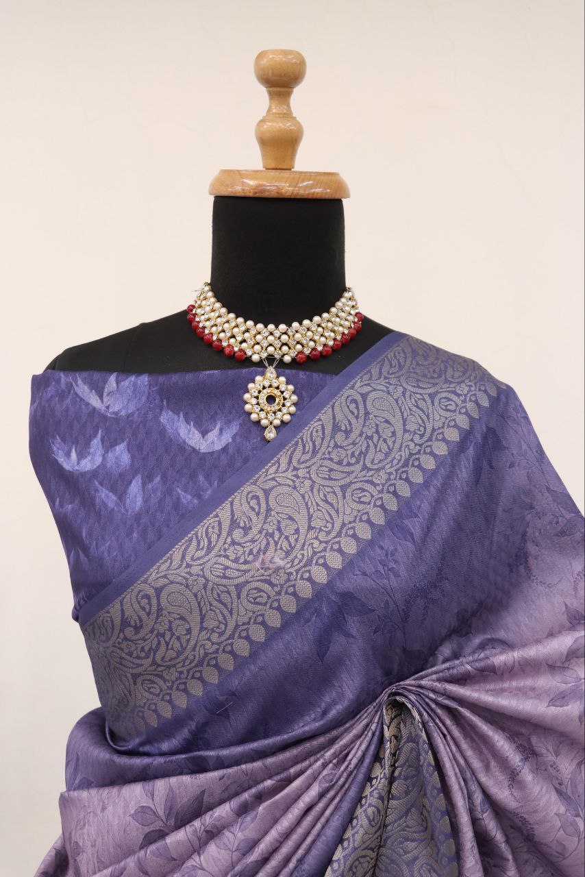 Handloom Silk Digital Printed Saree
