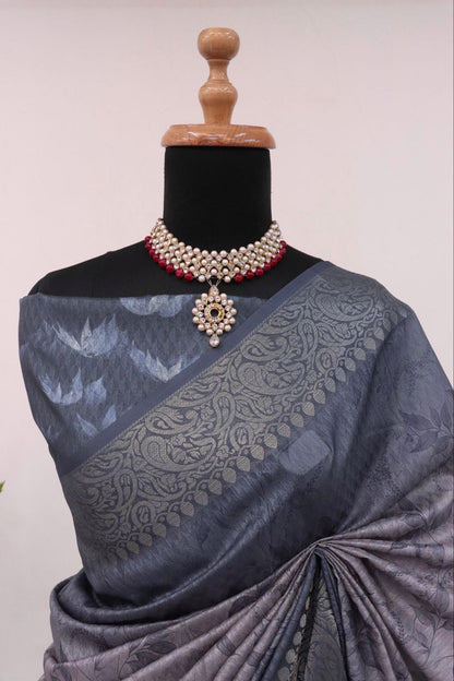 Handloom Silk Digital Printed Saree