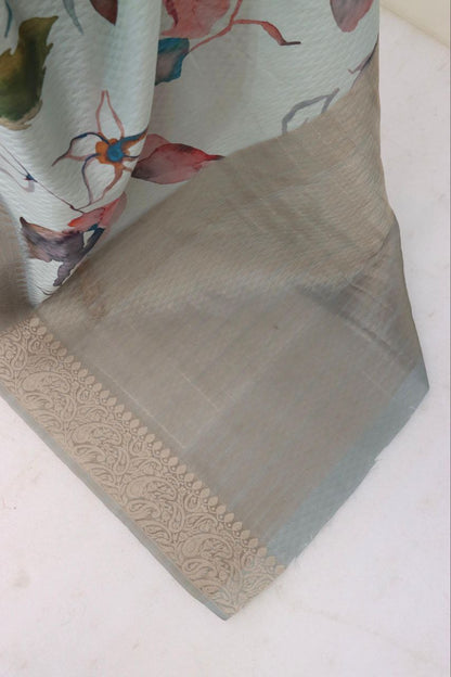 Handloom Silk Digital Printed Saree