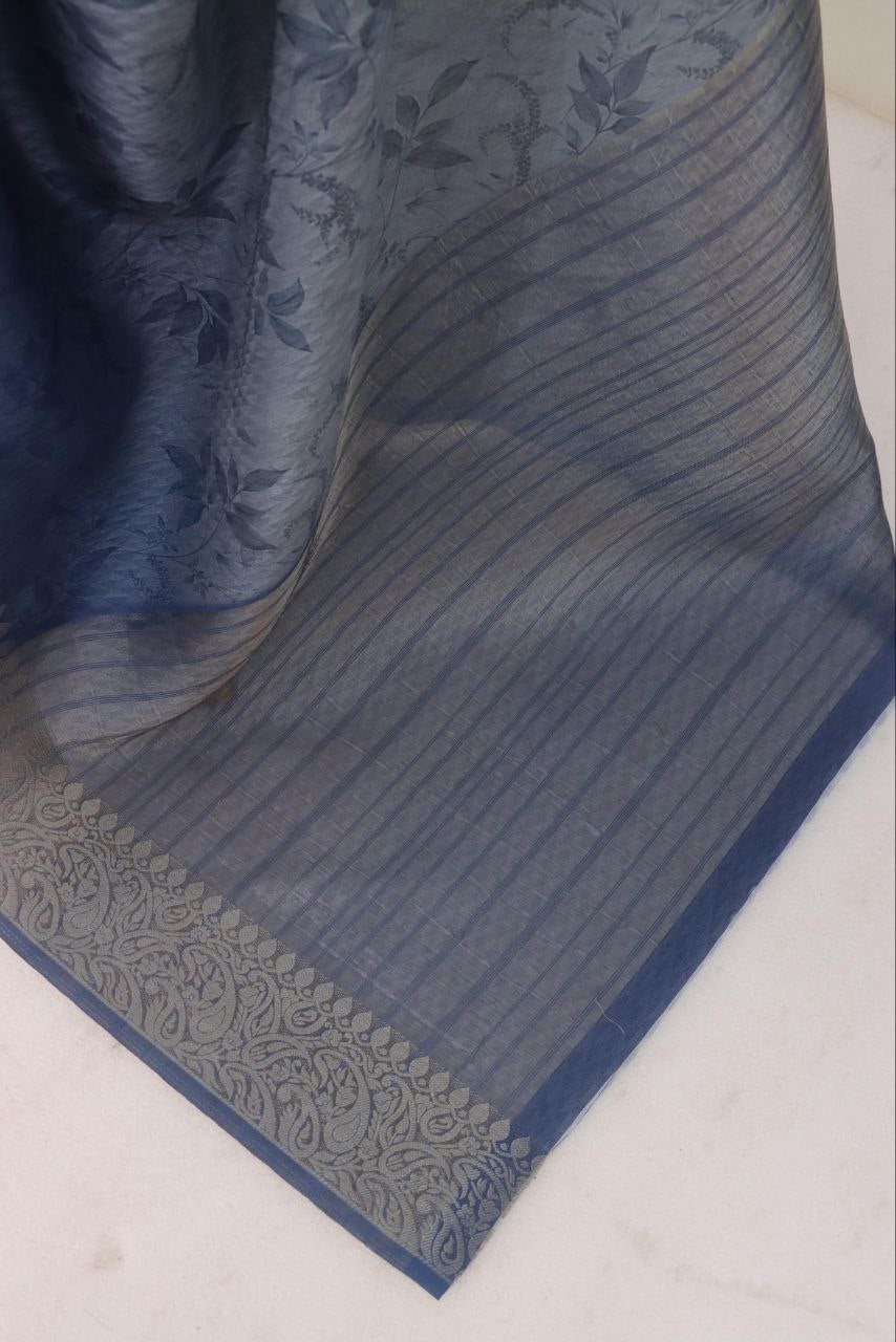 Handloom Silk Digital Printed Saree