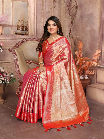 Handloom Tissue Silk Saree For Wedding