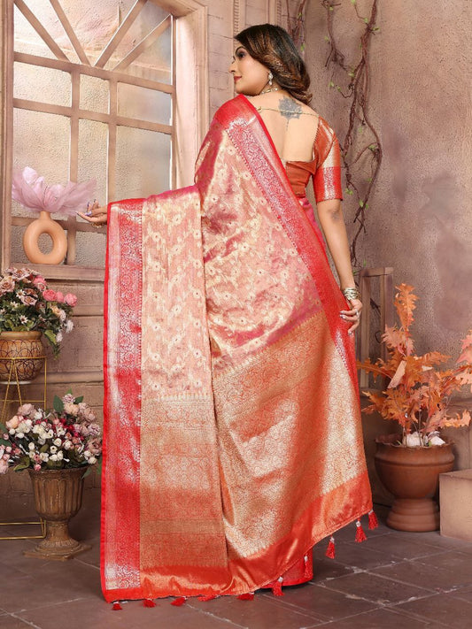 Handloom Tissue Silk Saree For Wedding