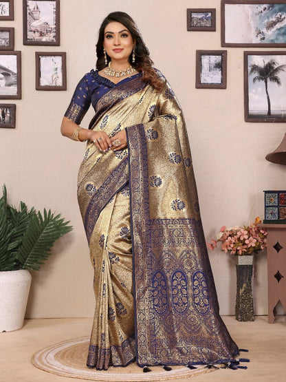 Handloom Tissue Silk Saree For Wedding