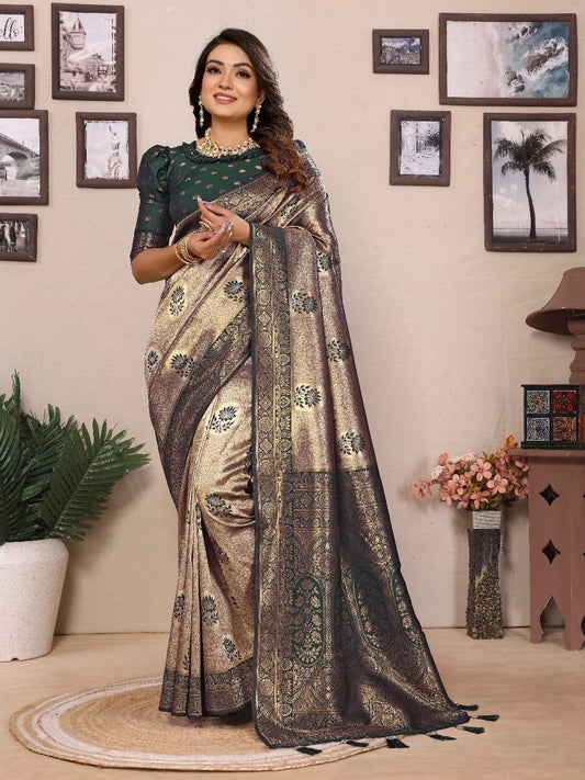 Handloom Tissue Silk Saree For Wedding