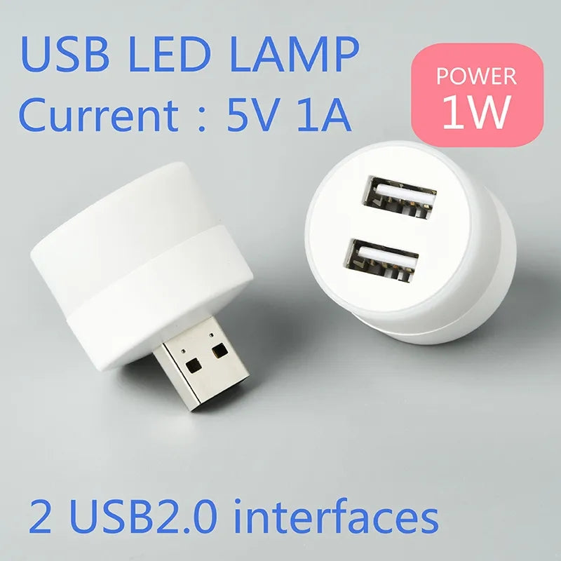 USB light with mobile charger