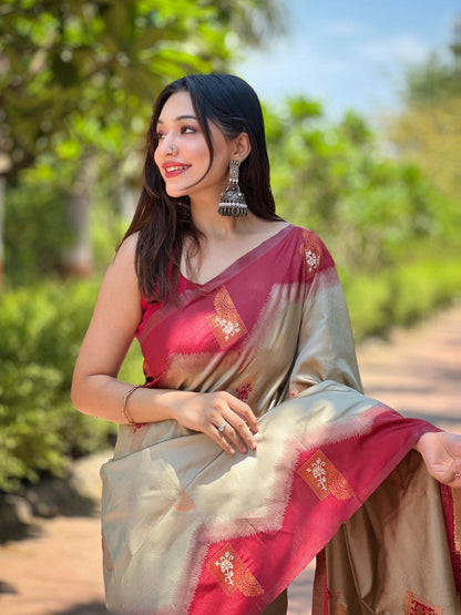 Kanjivaram Pattu Zari Silk Saree