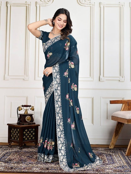 Wedding Wear Georgette Saree