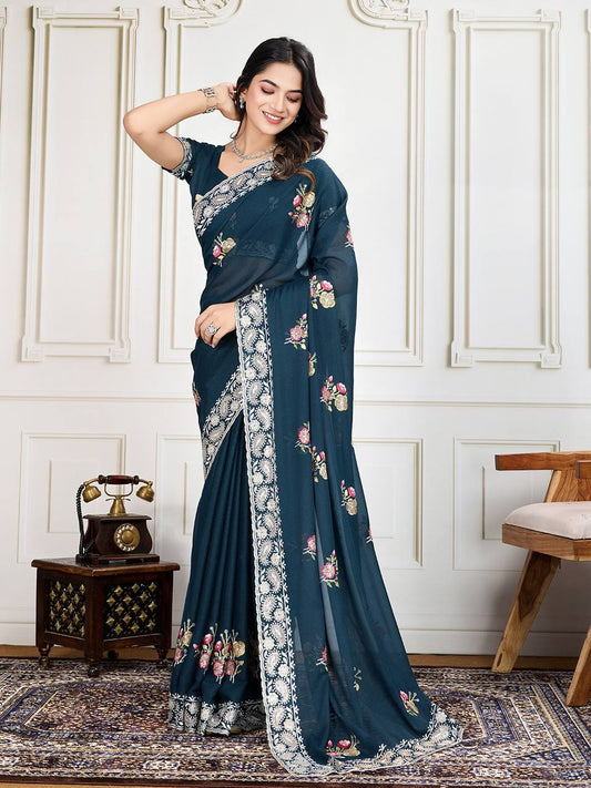 Wedding Wear Georgette Saree