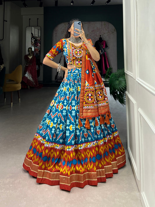 Aqua Designer Navaratri Wear Lehenga Choli