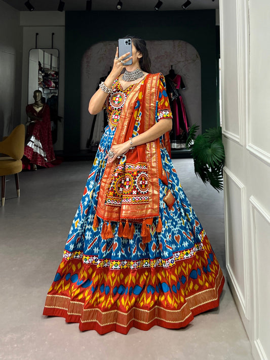 Aqua Designer Navaratri Wear Lehenga Choli