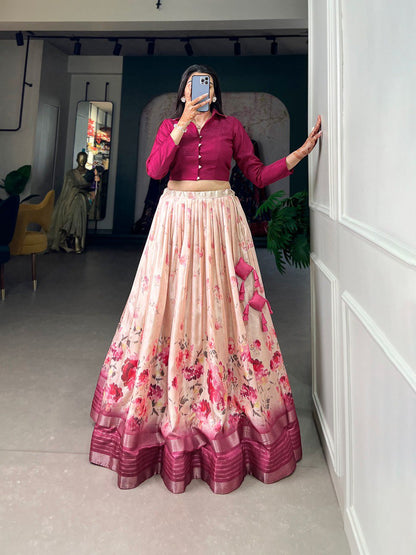 Magenta Plum Co-ord Set Lehenga
