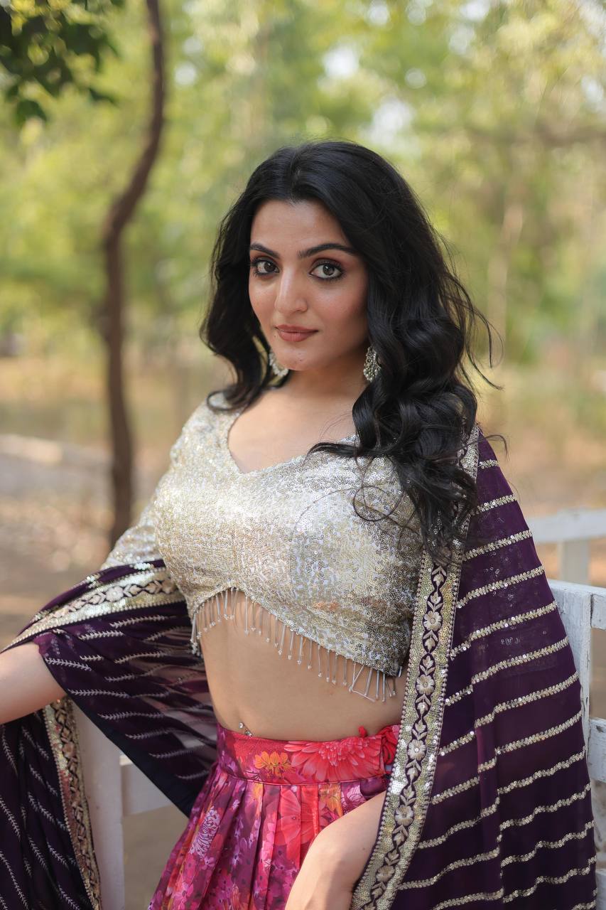 Multi Color Georgette Lehenga Choli For Wedding