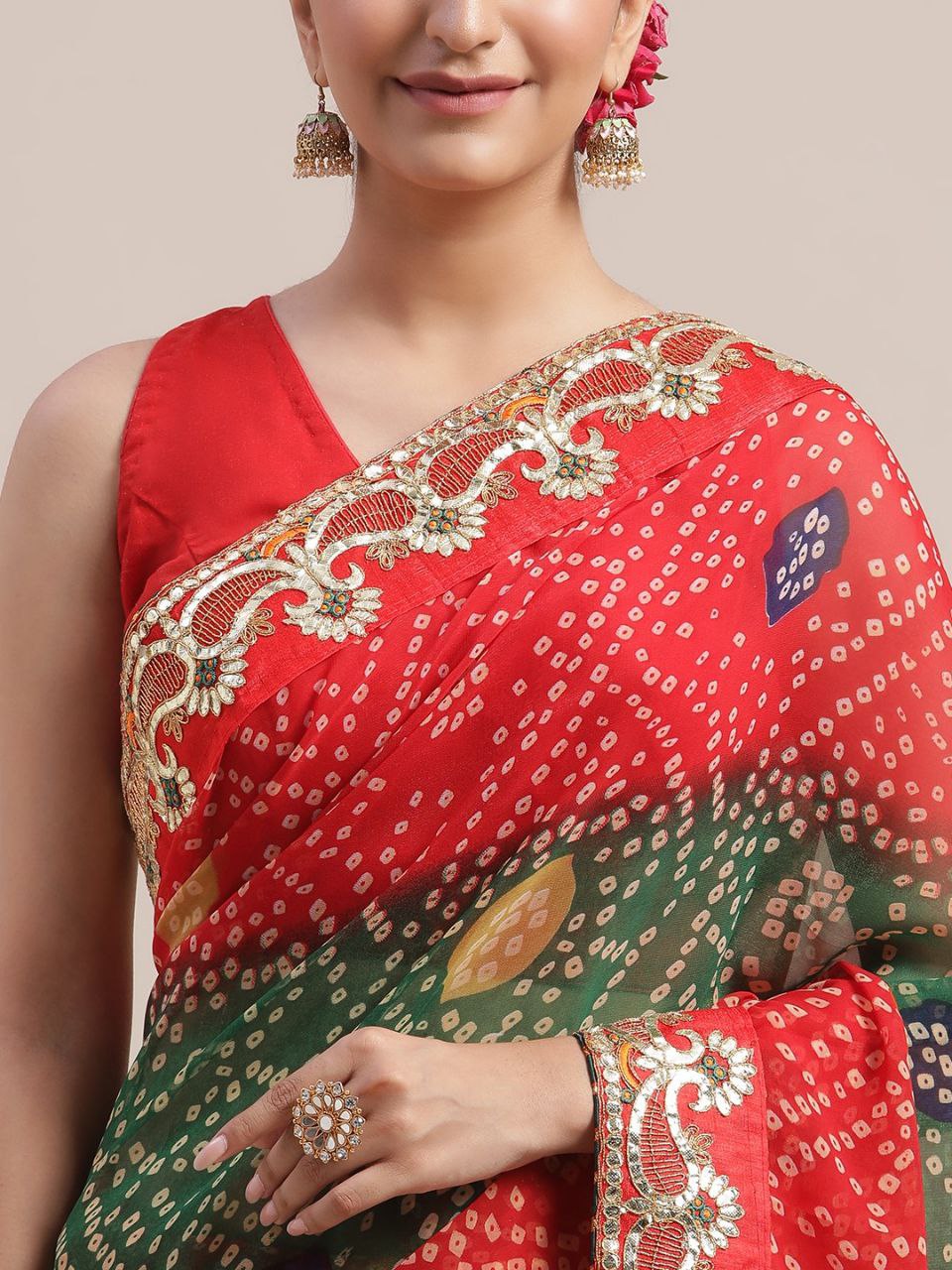 Multicolor Designer Georgette Saree